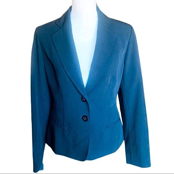 GORGEOUS NINE WEST 2 BUTTON FRONT NOTCHED LAPEL SUIT BLAZER IN BLACK-SIZE 8 - Picture 6 of 12